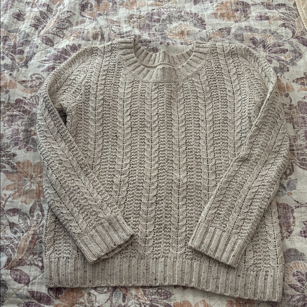 Arizona Jean Company Cream Knit Sweater